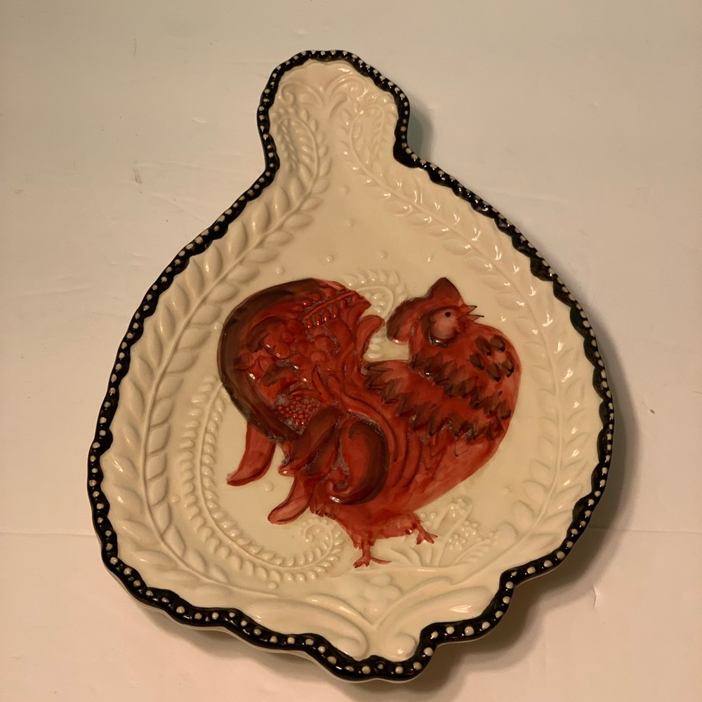 Heather Goldminc Blue Sky Turkey Dish/Spoonrest